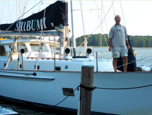 The 65 foot ketch-rigged pilot-house cutter Shibumi was built in Auckland, New Zealand in 1974.
