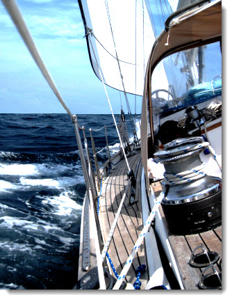 Put Pick-a-Point &##x28;P.A.P.&##x29; steering into play today aboard your small cruising sailboat. This technique makes steering by magnetic compass easier, more accurate and causes less crew fatigue.
