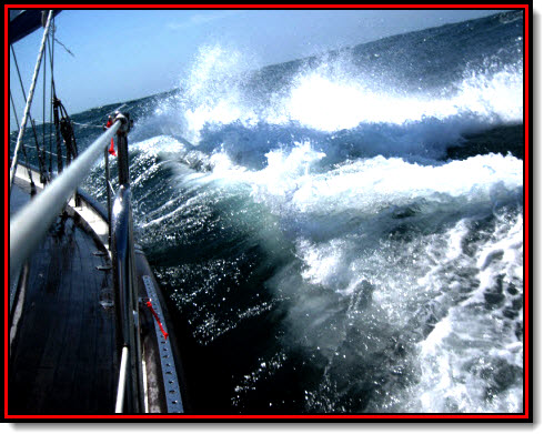 Heavy weather tactics are similar whether you are under sail alone, power alone, or under sail and power. Follow the five sea-tested sailing tips  below for more comfort and less fatigue.