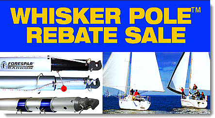 Grab this super deal on a high quality whisker pole built tough. Check out the specs and discounts below. &##x28;Photos and specs courtesy Forespar Marine Products&##x29;.